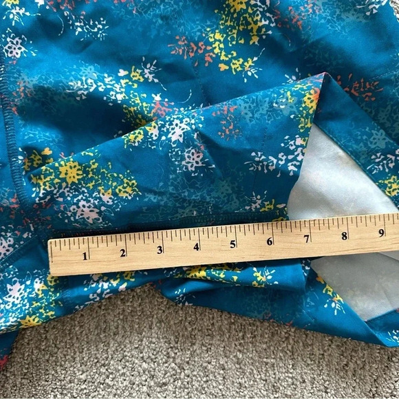 Lands' End Elastic Waist‎ Board Shorts Hybrid Spandex Undershorts Floral Large - Picture 4 of 10